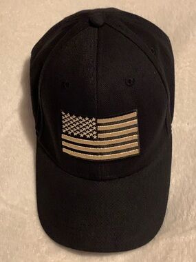 Black USA Flag hat
